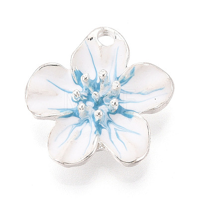 Rack Plating Alloy Enamel Pendants ENAM-T091-49M-P-1