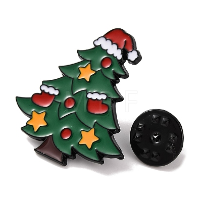 Christmas Tree Enamel Pins JEWB-M043-03D-1