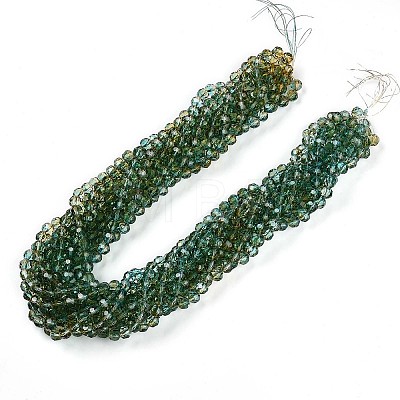 Baking Paint Transparent Glass Beads X1-DGLA-A035-T10mm-A08-1