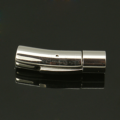 Tarnish Resistant Column 316 Surgical Stainless Steel Bayonet Clasps STAS-A021-7mm-1