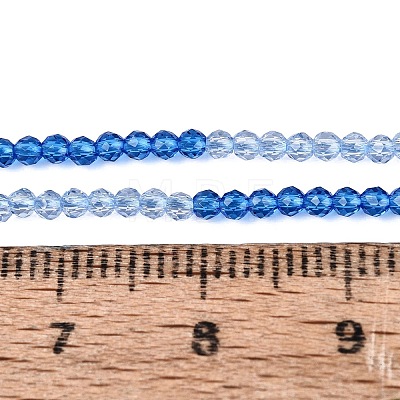 Transparent Glass Beads Strands GLAA-N074-01A-12-1