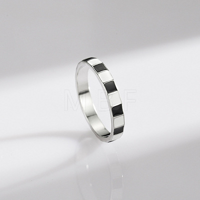 925 Sterling Silver and Enamel Finger Rings FS-WG5A77D-04-1