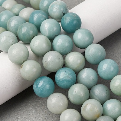 Round Natural Amazonite Bead Strands G-I183-02-12mm-1
