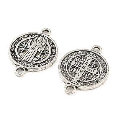 Tibetan Style Alloy Connector Charms TIBE-P001-29AS-1