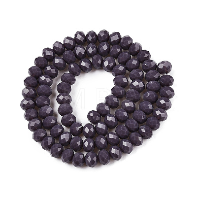 Opaque Solid Color Imitation Jade Glass Beads Strands LS-EGLA-A044-P6mm-D11-1