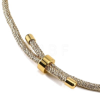 Adjustable Round Polyester Braided Cord Bracelet Making FIND-G117-01G-01-1