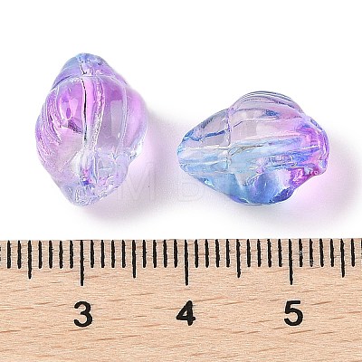 Transparent Spray Paint Glass Beads GLAA-Z011-12B-1