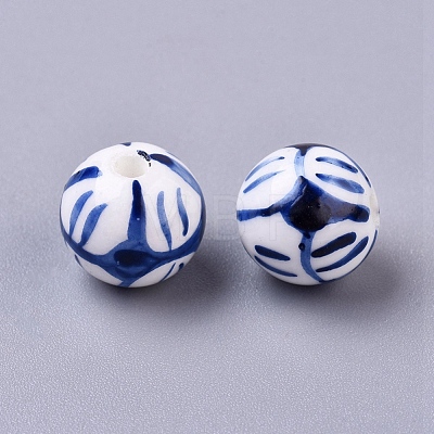 Handmade Porcelain Beads X-PORC-Q212-12mm-1-1