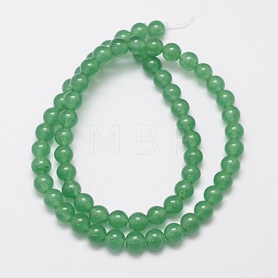 Natural & Dyed Malaysia Jade Bead Strands G-A146-6mm-A04-1