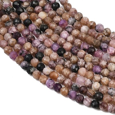 Natural Charoite Beads Strands G-P618-3mm-04-1