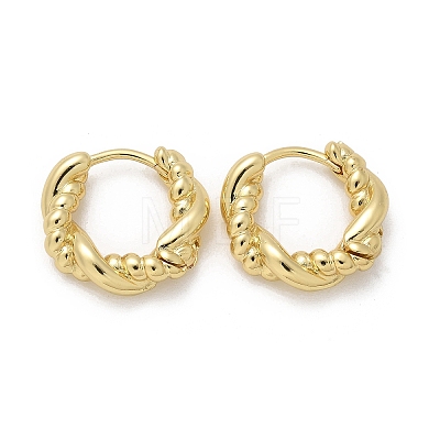 Brass Hoop Earrings EJEW-Q015-03G-02-1