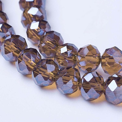Electroplate Glass Beads Strands EGLA-A034-T8mm-A19-1