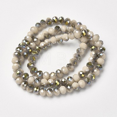 Electroplate Opaque Glass Beads Strands LS-EGLA-A034-P4mm-S17-1