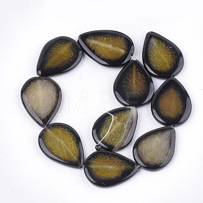 Natural Crackle Agate Beads Strands G-T121-02A-1