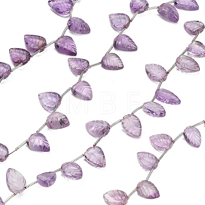 Natural Amethyst Carved Beads Strands GG-CBA0C95-E04-01-1