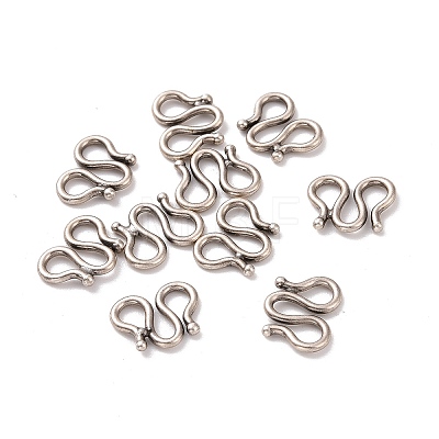 925 Sterling Silver S-hook Clasps STER-D036-16AS-1