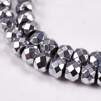 Electroplate Non-magnetic Synthetic Hematite Beads Strands G-J160-C-01-1
