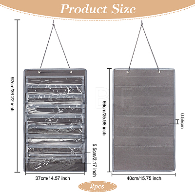 Non-Woven Fabrics Jewelry Hanging Bag ODIS-WH0017-088-1
