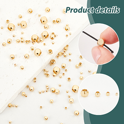   120Pcs 4 Sizes Brass Beads KK-PH0006-51-1