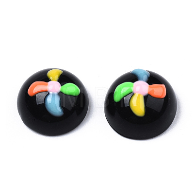 Opaque Resin Enamel Cabochons CRES-N031-010-1