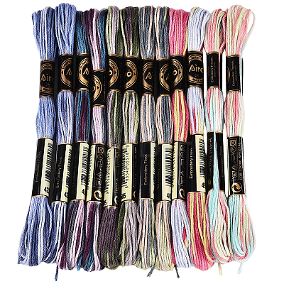 6-Ply Polyester Embroidery Floss OCOR-WH20074-15K-1