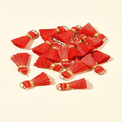 20Pcs Handmade Polycotton(Polyester Cotton) Tassel Decorations FIND-FS0003-27I-1