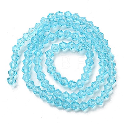 Transparent Glass Beads Strands GLAA-F029-3mm-20-1