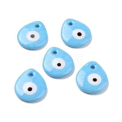 Handmade Lampwork Evil Eye Pendants LAMP-E106-01A-1