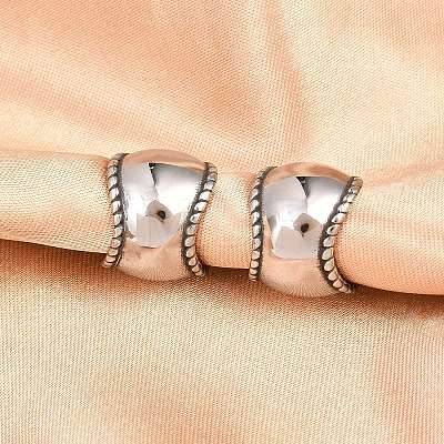316 Surgical Stainless Cuff Earrings EJEW-C160-01AS-1