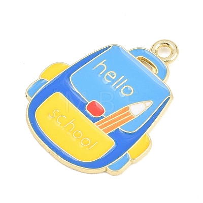 Back to School Alloy Enamel Pendants FIND-E054-02G-1