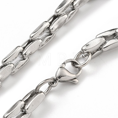 304 Stainless Steel Link Chain Bracelets BJEW-H618-10P-1