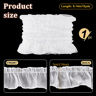 Polyester Lace Ribbon SRIB-NB0001-22A-1