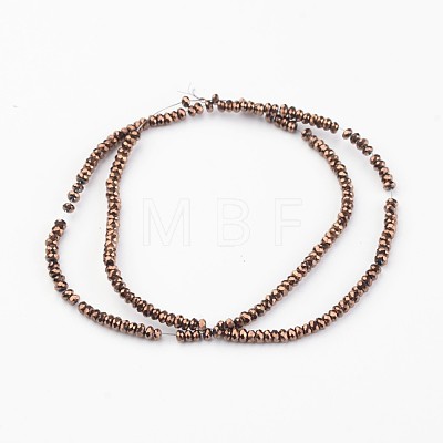 Electroplate Glass Beads Strands EGLA-P018-2mm-F09-1
