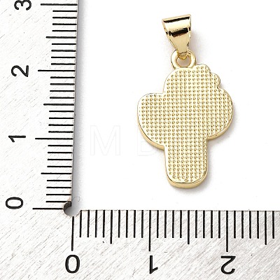 Brass Enamel Pendants FIND-I054-01B-G-1