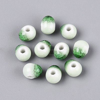 Handmade Crackle Porcelain Beads PORC-Q008-06B-05-1