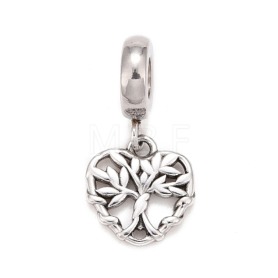 304 Stainless Steel European Dangle Charms STAS-C047-06P-1