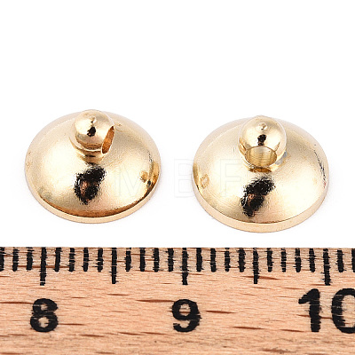 Rack Plating Brass Bead Cap Bails KK-WH0003-10mm-02G-A-1