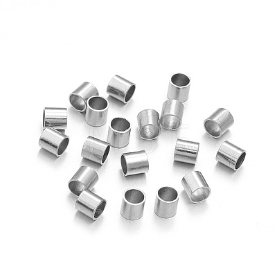 201 Stainless Steel Crimp Beads STAS-N119-01A-P-1