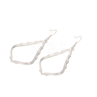 Hollow Teardrop Alloy Dangle Earrings FS-WG02393-01-1