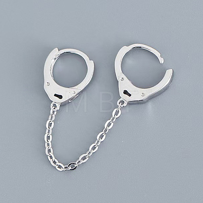 Simple 925 Sterling Silver Hoop Earrings WD4639-2-1