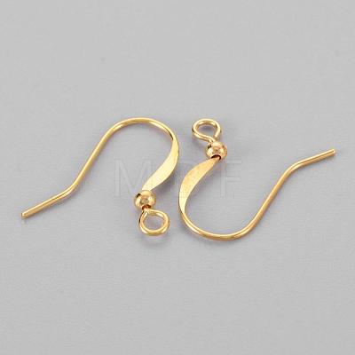 Brass French Earring Hooks KK-Q369-G-1