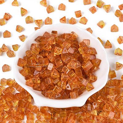 Picasso Transparent Glass Beads SEED-Q039-02M-1