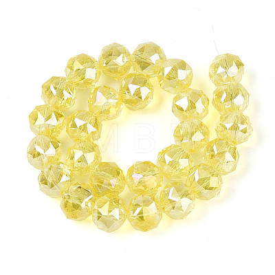 AB Color Plated Transparent Glass Round Beads Strands X-EGLA-T029-8mm-12T-16-1