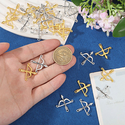 100Pcs 2 Colors Tibetan Style Alloy Pendants FIND-CA0011-58-1