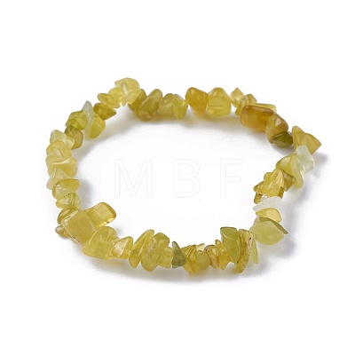 Natural Jade Beads Stretch Bracelets BJEW-JB04152-06-1