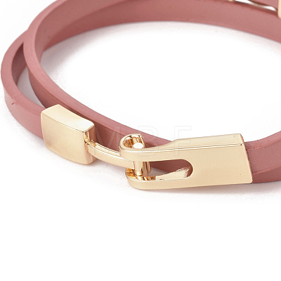 Imitation Leather Puppy Wrap Bracelets BJEW-G620-A02-1