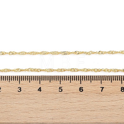 Brass Singapore Chains Necklace for Women LS-NJEW-P265-07G-1
