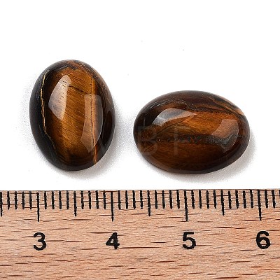 Natural Tiger Eye Cabochons G-G145-01B-56-1