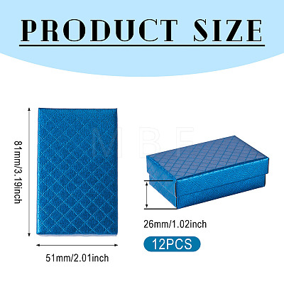Rectangle Cardboard Paper Jewelry Box CON-TAC0015-01E-1