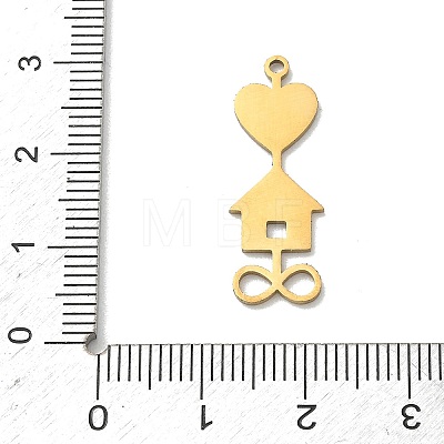201 Stainless Steel Pendants STAS-B136-16G-1